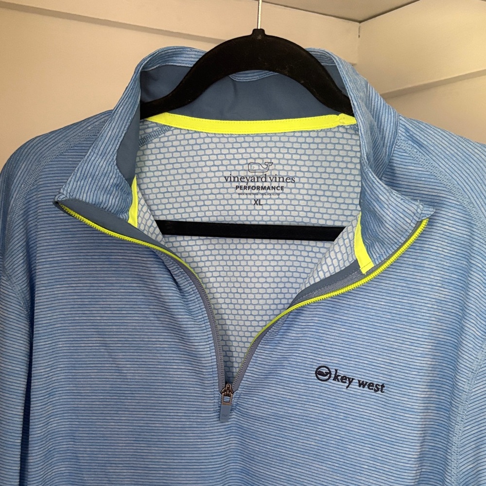 Vineyard Vines Light Blue Performance Pullover
